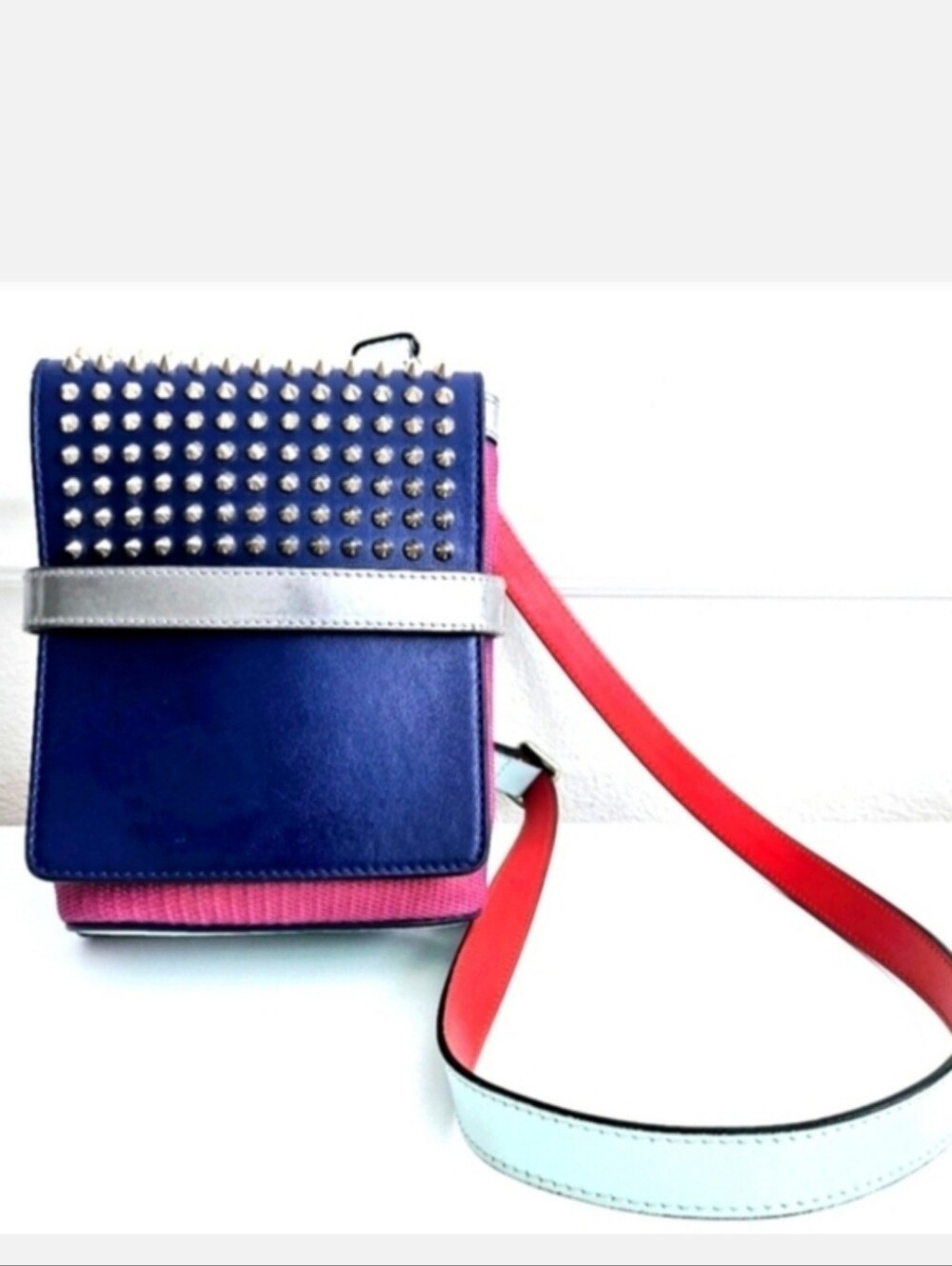 Christian Louboutin Multicolor Studded Benech Crossbody Bag